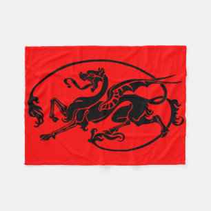 Mythischer Drache, Jahr des Drachendesigns Fleecedecke
