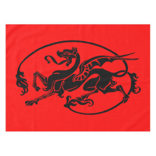 Mythischer Drache, Jahr des Drachendesigns Tischdecke