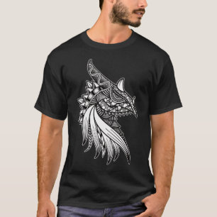 Mythischer Drache Mandala - Fantasy Horned Head T-Shirt