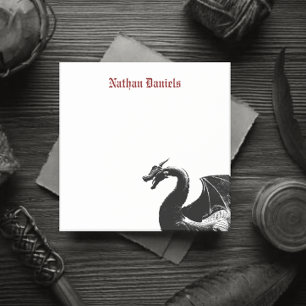 Mythischer Drache Personalisiert Post-it Klebezettel