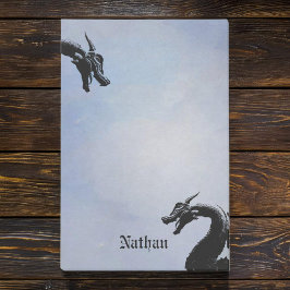 Mythischer Drache Personalisiert Post-it Klebezettel