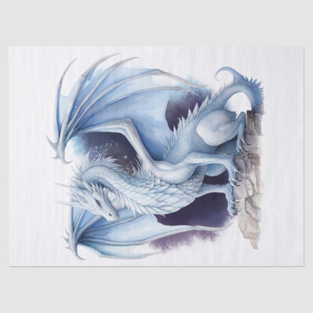 Mythischer Drache Seidenpapier (Vorderseite)