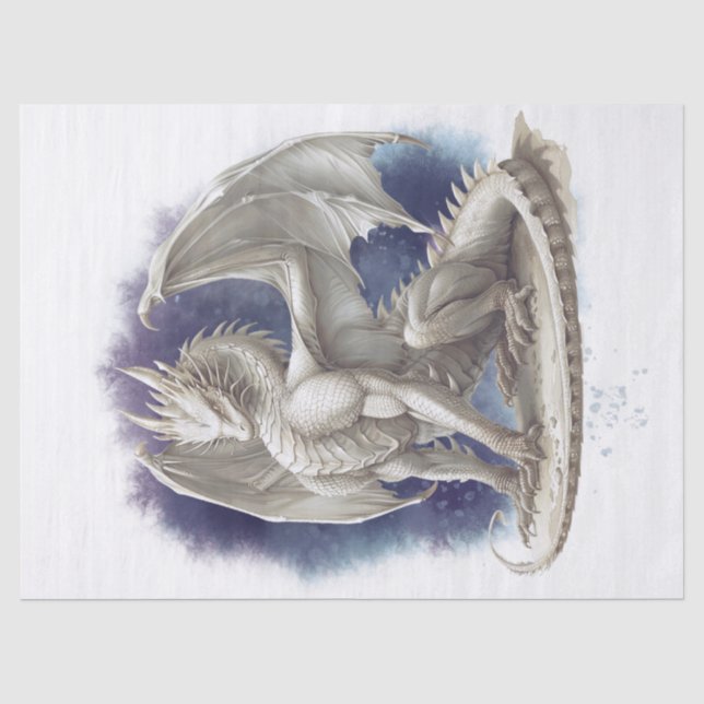 Mythischer Drache Seidenpapier (Vorderseite)