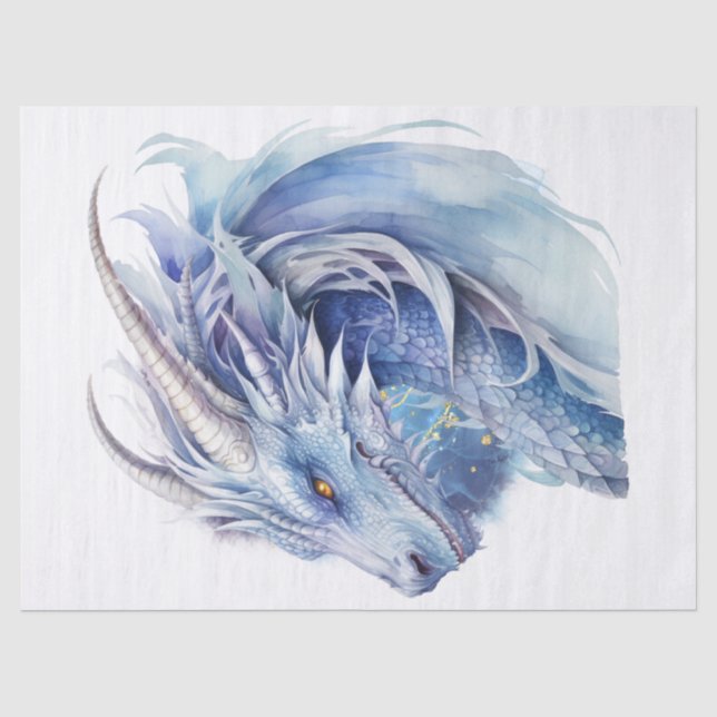 Mythischer Drache Seidenpapier (Vorderseite)