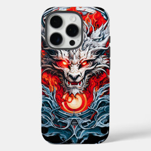 Mythischer Drachenkopf iPhone 16 Pro Hülle