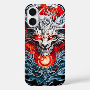 Mythischer Drachenkopf iPhone 16 Hülle