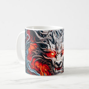 Mythischer Drachenkopf Kaffeetasse