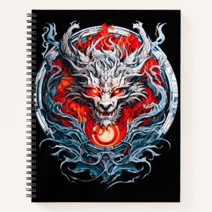 Mythischer Drachenkopf Notizbuch
