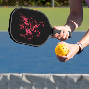 Mythischer Fantasy Roter Greif Pickleball Schläger