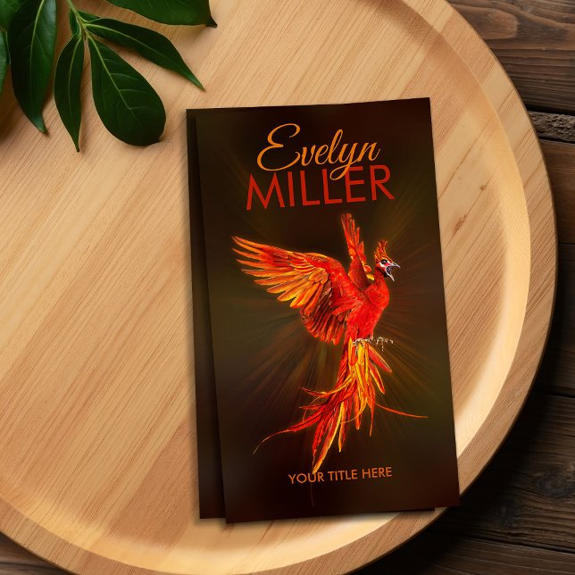 Mythischer Feuer steigender Phoenixvogel Visitenkarte (Von Creator hochgeladen)