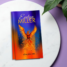 Mythischer Feuer steigender Phoenixvogel Visitenkarte