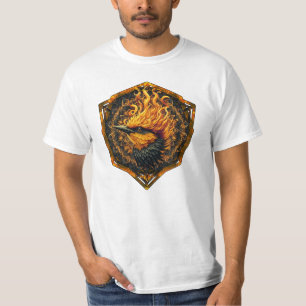 Mythischer Flammenvogel T-Shirt