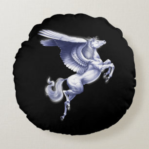 Mythischer Pegasus Rundes Kissen