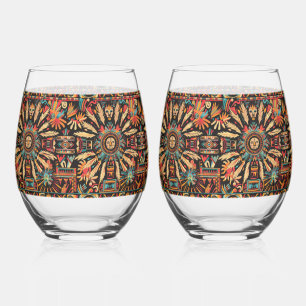 Mythischer Saphir "Aztec Dream" 16oz Edelwein G Weinglas Ohne Stiel