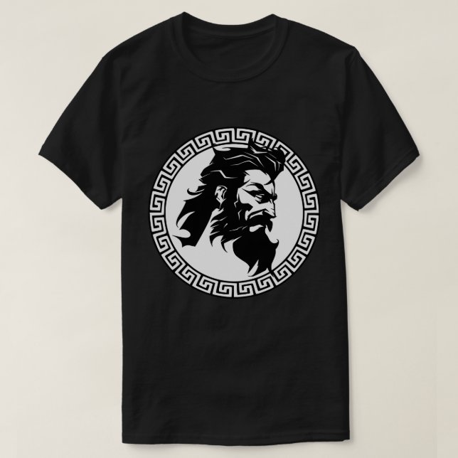 Mythischer Spartanerkönig T-Shirt (Design vorne)