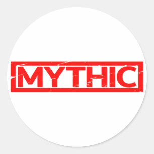 Mythischer Stempel Runder Aufkleber