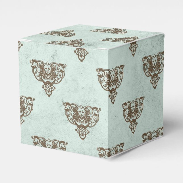 Mythischer Vintager Drache Geschenkschachtel (Vorderseite)