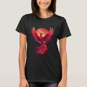 Mythischer Vogel Verjüngung Phönix Aufsteigend Feu T-Shirt