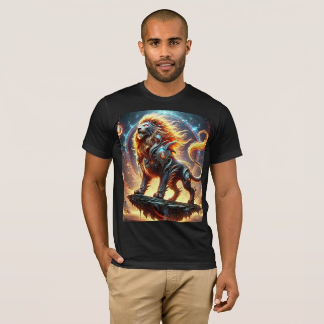 Mythisches Dragon Lion T - Shirt Design. (Vorne ganz)