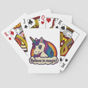Mythisches Einhorn Magisches Horntier Spielkarten