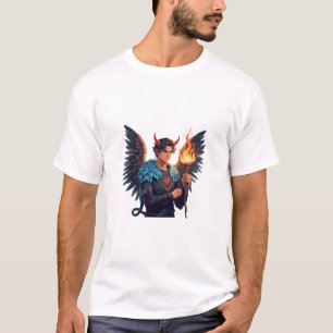 Mythisches Feuerdämon mit Flügeln T - Shirt - Fant