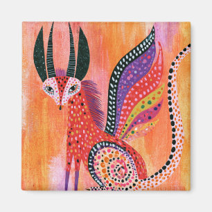 Mythisches geflügeltes Alebrije-Wesen Magnet