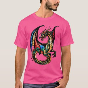 Mythisches Meisterwerk des gefestigten Glasdrachen T-Shirt