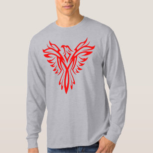 Mythisches Phoenix Bird Rising Logo (Rot) T-Shirt