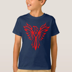 Mythisches Phoenix Bird Rising Logo (Rot) T-Shirt