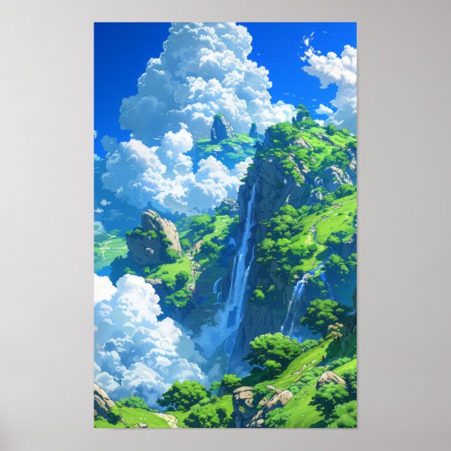 Mythisches World Huge Island Fantasy Poster (Vorne)