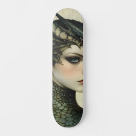 Mythological Dragon Nymph Girly Skate Deck Skateboard