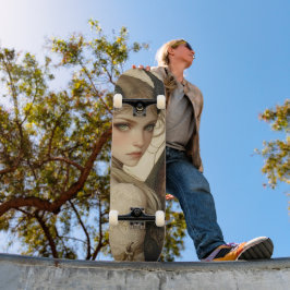 Mythological Dragon Nymph Girly Skate Deck Skateboard