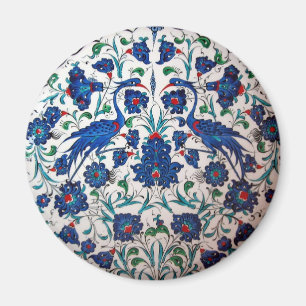 Mythological Heron Bird Pattern Art Magnet