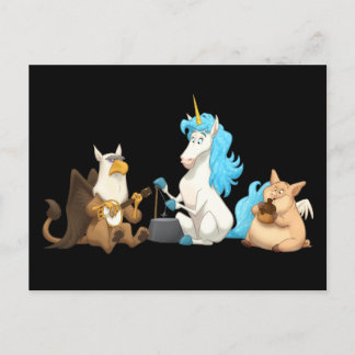 Mythological Jug Band Postcard Postkarte