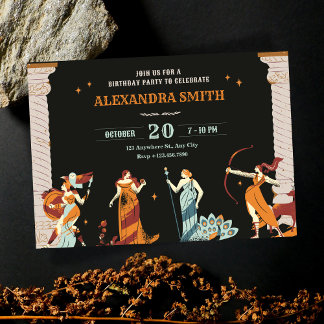 Mythologie-Götter Helden Geburtstag Einladung