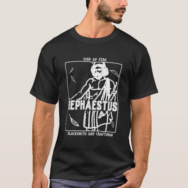 Mythologie Hephaestus Gott des Feuerschmiedes und  T-Shirt (Vorderseite)