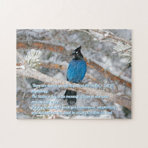 Mythologischer Blauhäher-Jigsaw-Puzzle Puzzle