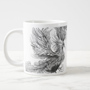 Mythologischer Phoenix-Becher Jumbo-Tasse
