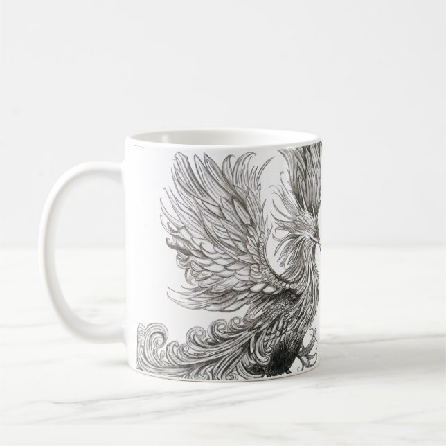 Mythologischer Phönix-Becher Kaffeetasse (Links)