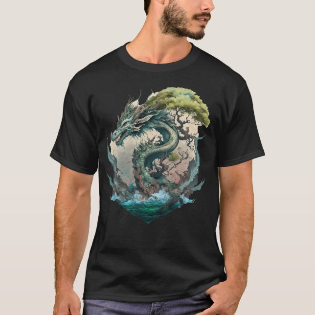 Mythologisches Dragon T-Shirt (Vorderseite)