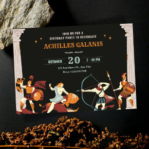 Mythology Heroes Geburtstag Einladung
