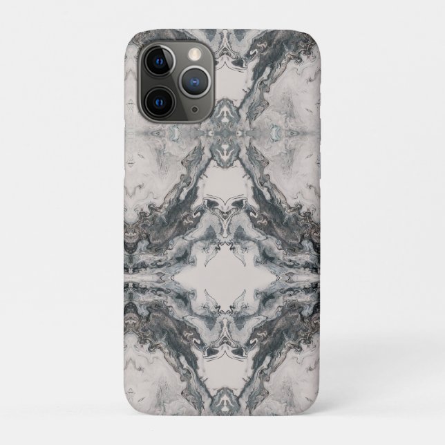 Mythos aus Stein – Symmetrische dunkle Landschaft Case-Mate iPhone Hülle (Rückseite)