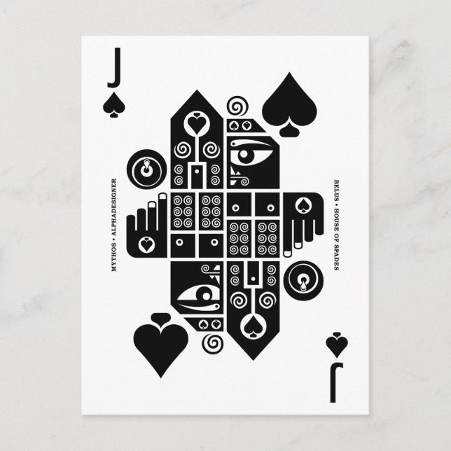 Mythos Belus Jack Spades Postkarte (Vorderseite)