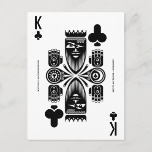Mythos Chronos King of Clubs Postkarte