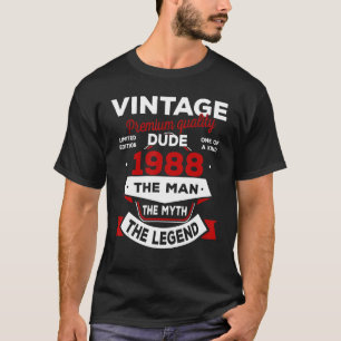 Mythos des Mens Legend 1988 35. Geburtstag für 35 T-Shirt