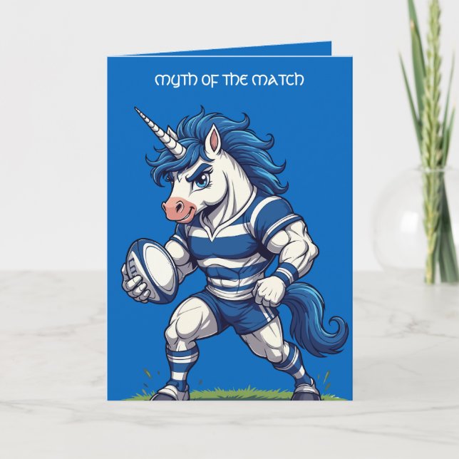 Mythos des schottischen Rugby-Einhorns Karte (Vorderseite)