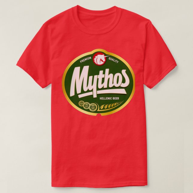 MYTHOS HELLENIC BIER T T-Shirt (Design vorne)