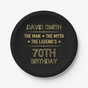 Mythos Legend vom 70. Geburtstag Pappteller