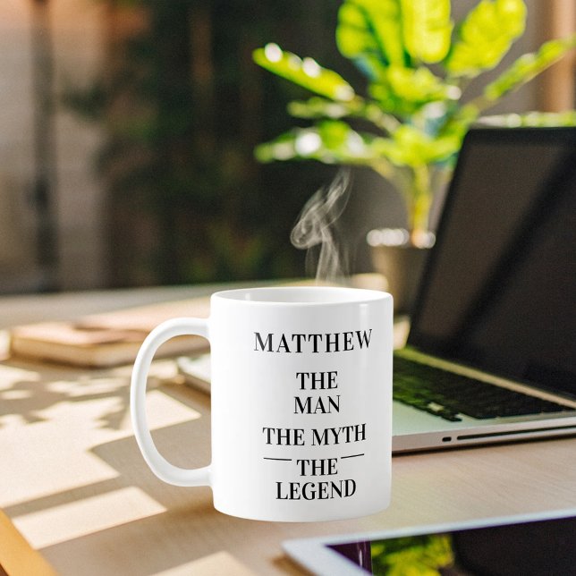 Mythos-Legende Foto Schwarz-weiß Kaffeetasse (Von Creator hochgeladen)