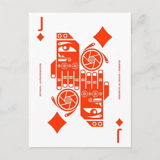 Mythos Mammon Jack von Diamonds Postkarte (Vorderseite)